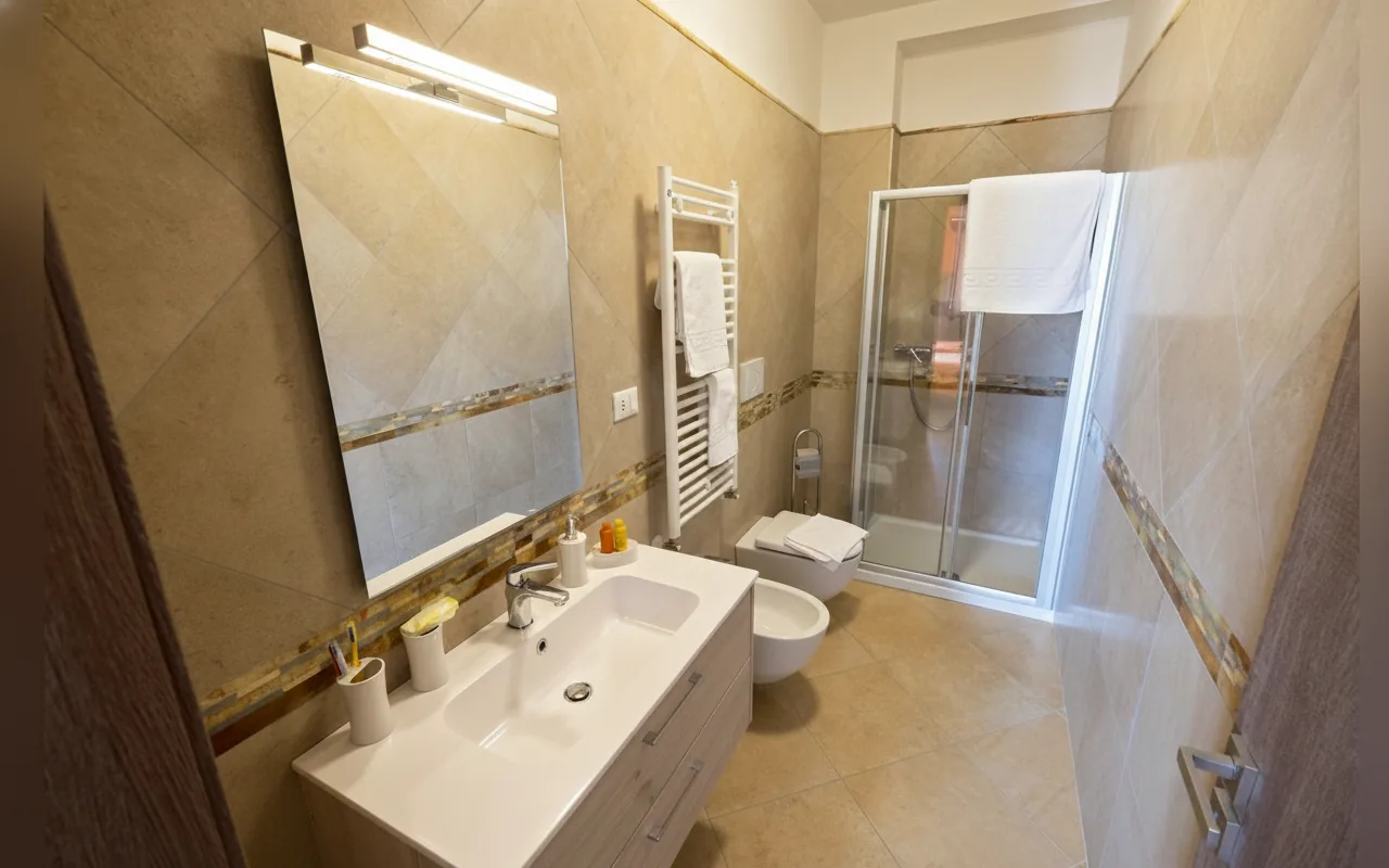 Camera con bagno privato — B&B Monte Castello, Villa Castelli (Puglia) (foto 36)